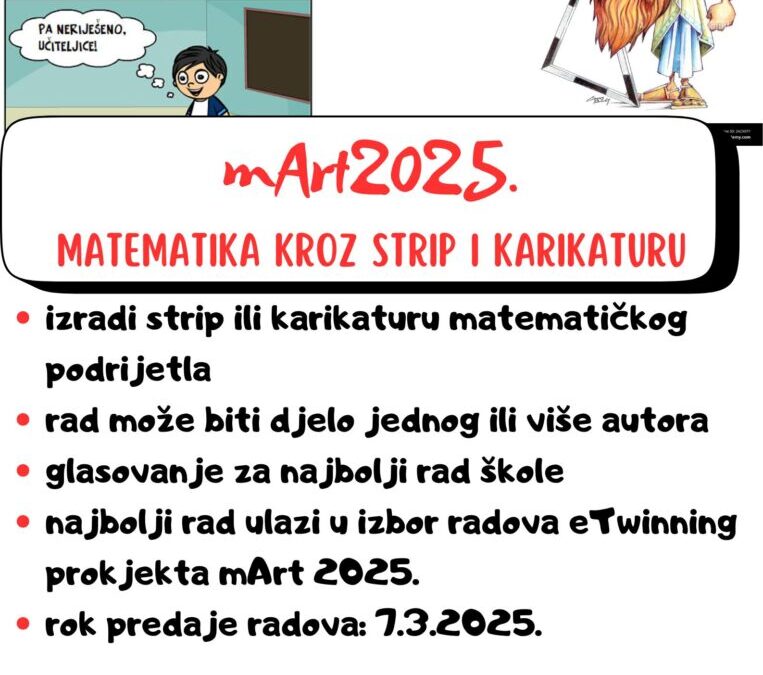 Natječaj za najljepšu karikaturu i strip (mArt 2025.)