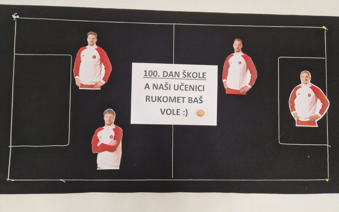 100. dan škole a naši učenici rukomet baš vole :)