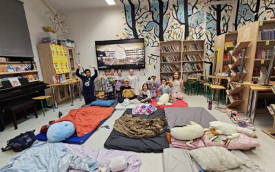 Prespavanac za Noć knjige u školskoj knjižnici